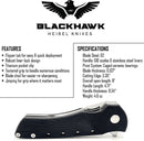 Heibel Knives Blackhawk Linerlock Black