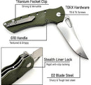 Heibel Knives Blackhawk Linerlock OD