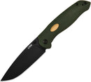 CJRB Aes Linerlock Green Micarta