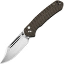 CJRB Bowie Pyrite Button Lock OD