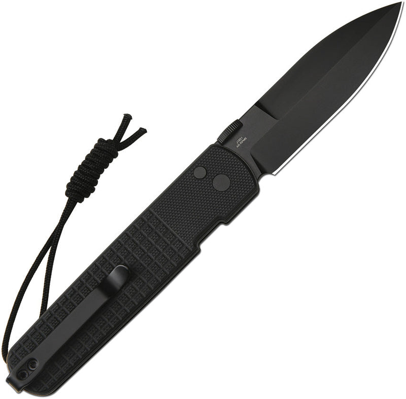 CJRB Locust Button Lock Black G10