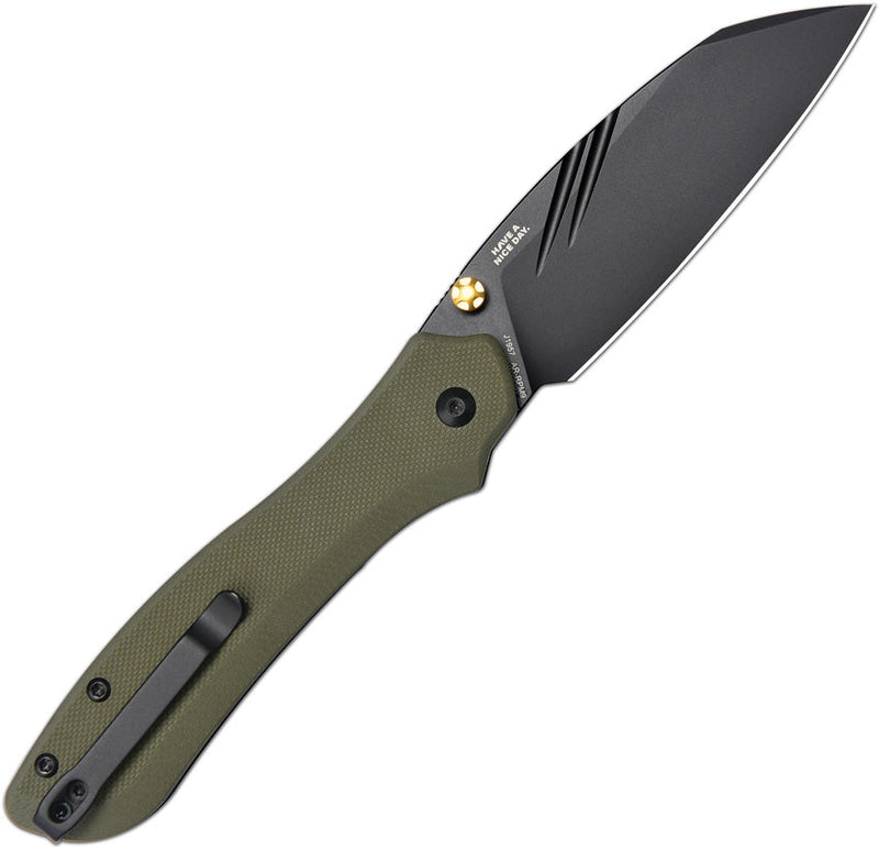 CJRB Fugly Linerlock Green G10