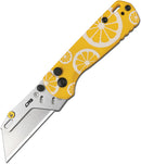 CJRB Boxer Button Lock Lemon G10