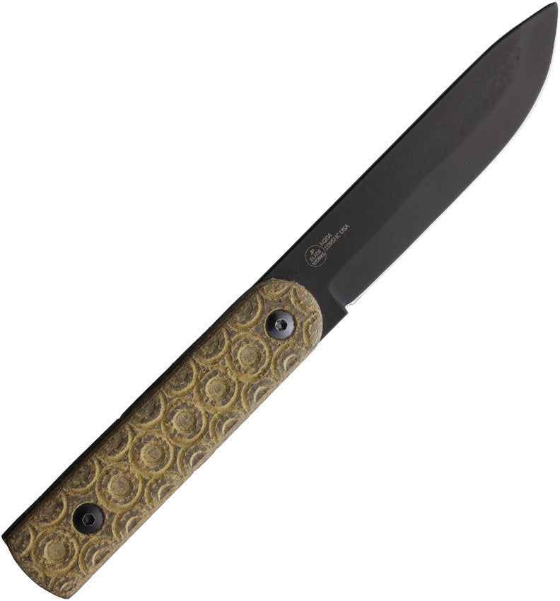 Jason Perry Blade Works Puukko Fixed Blade OD Green