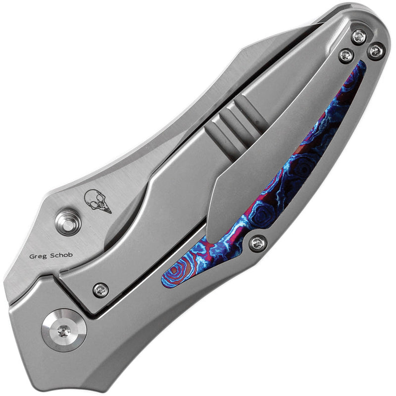 Kansept Knives Baba Yaga Framelock Timascus