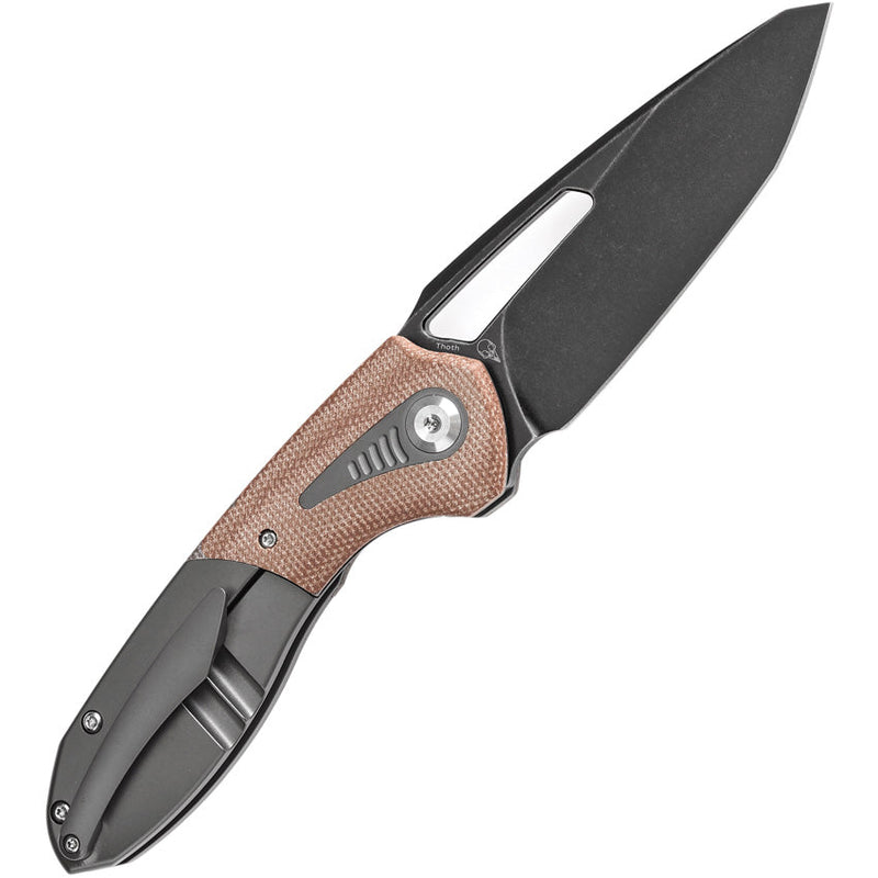 Kansept Knives Thoth Bolster Lock Brown Mic