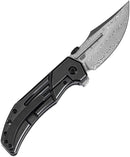 Kansept Knives Orion Framelock BW Damascus