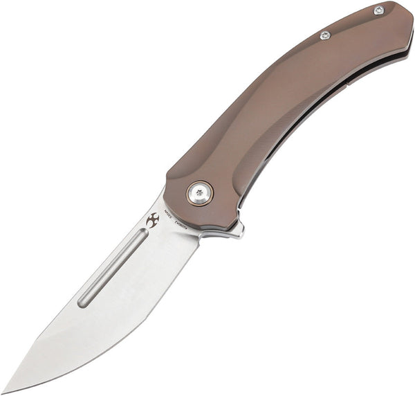 Kansept Knives Hira Framelock Bronze