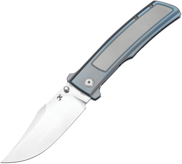 Kansept Knives Bison Framelock Gray/Blue