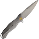 KARBON Buck Horn Linerlock Gray Al