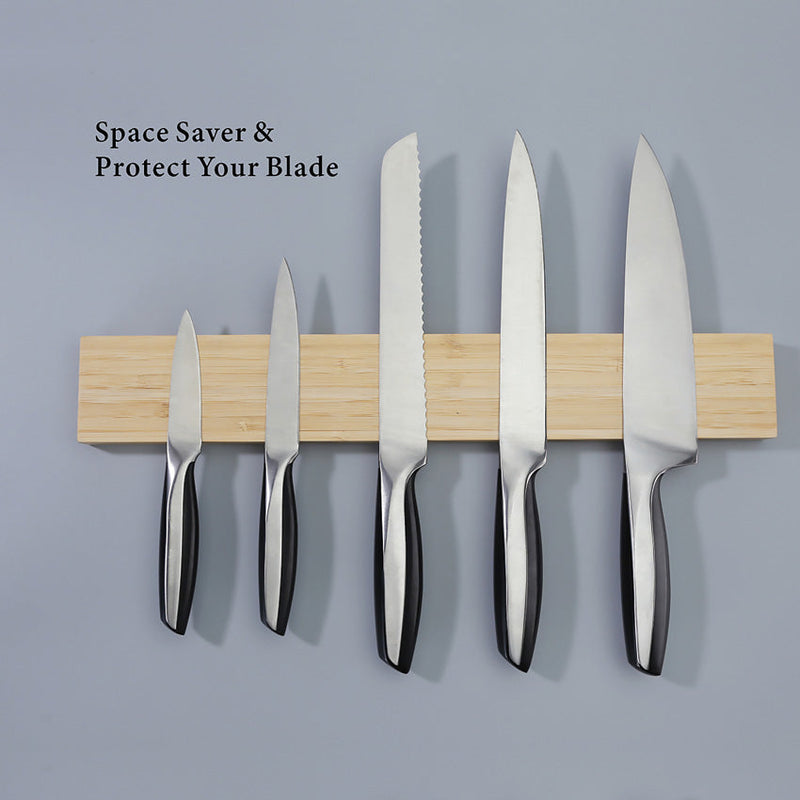 KitchenDAO Bamboo Magnetic Knife Rack