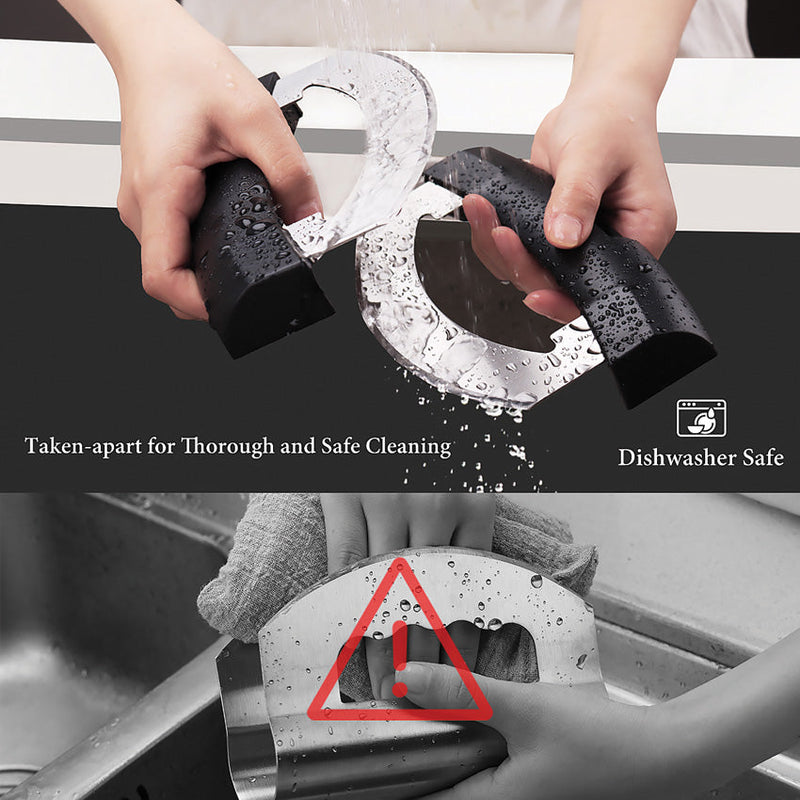 KitchenDAO Dual Blade Mezzaluna Chopper