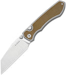 Kizer Cutlery Wharning Button Linerlock Brn