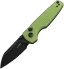 Kizer Cutlery Parakeet Button Lock GrnAL