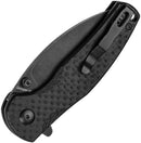 Kizer Cutlery Mini Grouper Button Lock Blk
