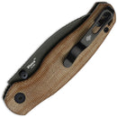 Kizer Cutlery Phoca BD Button Linerlock Brn