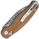 Kizer Cutlery Phoca CD Clutch Lock Wood