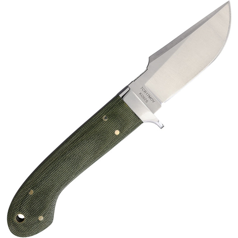 Komoran Fixed Blade Green Micarta