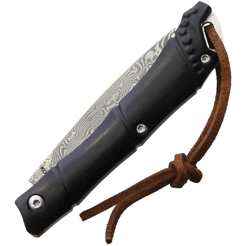 Komoran Bamboo Damascus Folder