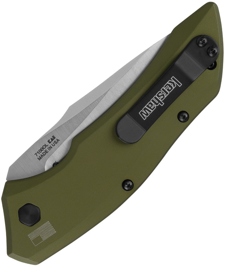 Kershaw Auto Launch 1 Button Lock Oliv
