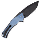 Kansept Knives Hellx Framelock D2 Blue Mic