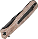 Kansept Knives Qilin Linerlock Brown Mic
