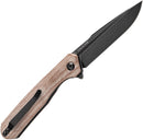 Kansept Knives Qilin Linerlock Brown Mic