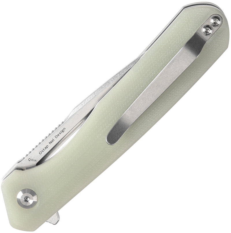 Kansept Knives Qilin Linerlock Jade G10