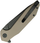 Kubey Nova Linerlock Black Beige