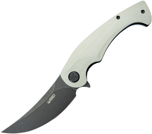 Kubey Scimitar Linerlock White