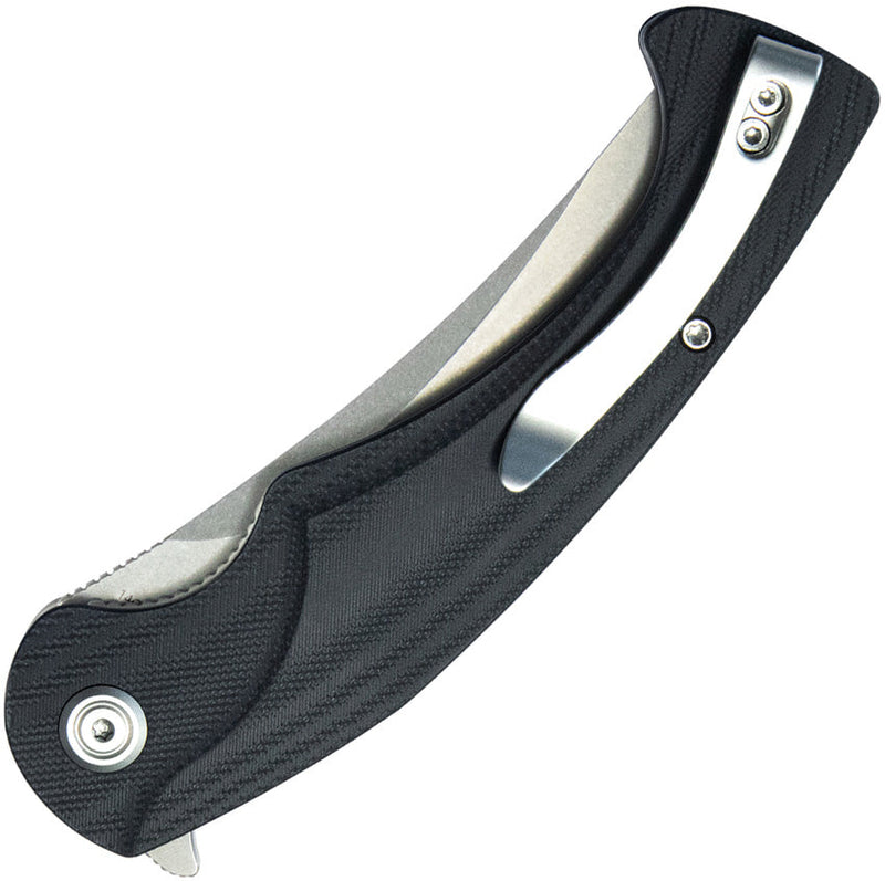Kubey Scimitar Linerlock Black