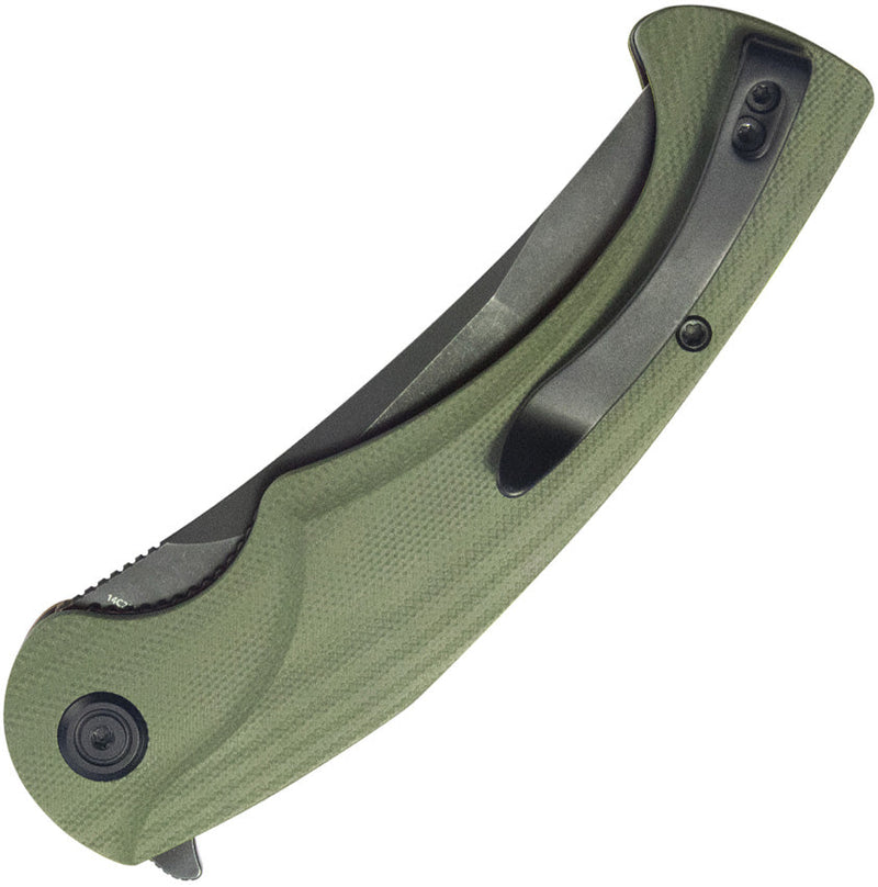 Kubey Scimitar Linerlock Tanto OD