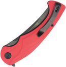 Kubey Scimitar Linerlock Tanto Red