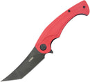 Kubey Scimitar Linerlock Tanto Red