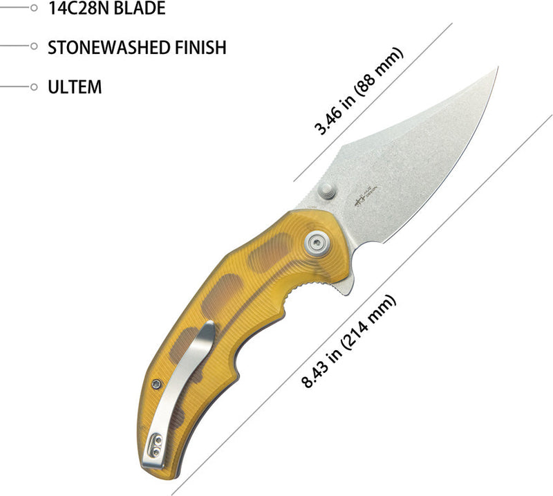 Kubey Ceto Camp Linerlock Ultem