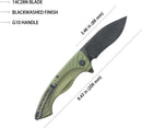 Kubey Timberwolf Linerlock OD