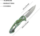 Kubey Dugu Linerlock Camo G10