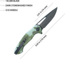 Kubey Dugu Linerlock Camo G10
