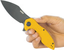 Kubey Noble Linerlock Black Yellow