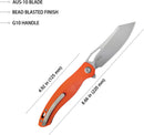 Kubey Drake Linerlock Orange G10