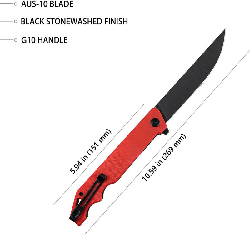 Kubey Pylades Linerlock Red