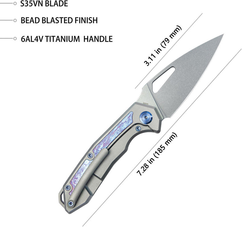 Kubey Coeus Framelock Ti