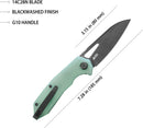 Kubey Vagrant Linerlock Jade BSW