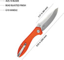 Kubey Ruckus Linerlock Orange