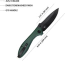 Kubey Ruckus Linerlock Green