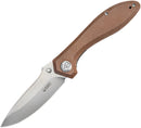 Kubey Ruckus Linerlock Tan Mic