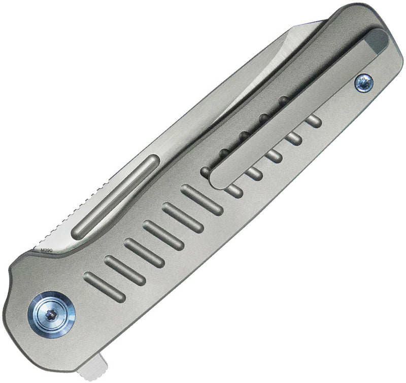 Kubey Steelhead Linerlock Gray Ti