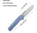Kubey Steelhead Linerlock Blue SW