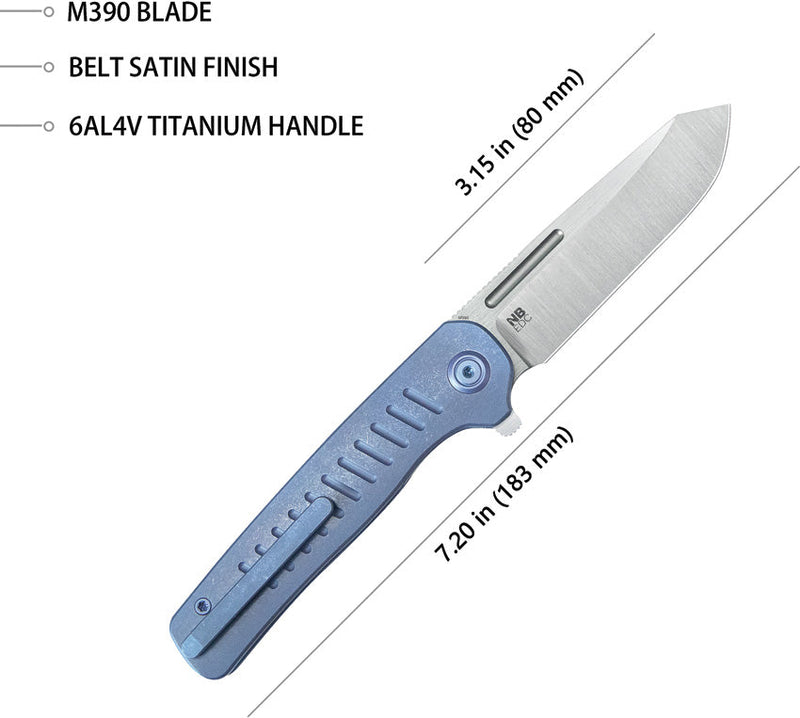 Kubey Steelhead Linerlock Blue SW