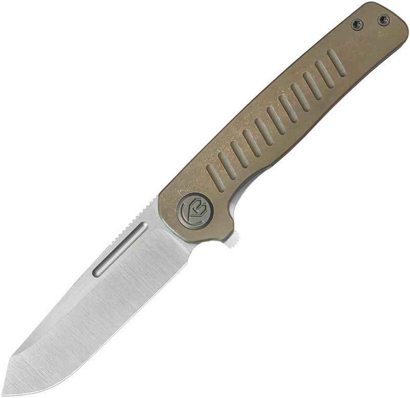 Kubey Steelhead Linerlock Bronze